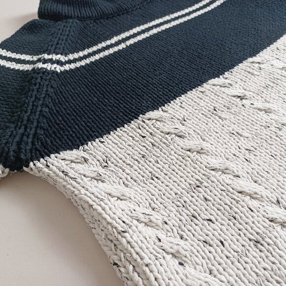 Oui Two-tone Textured Knit Sweater - Picture 4 of 15